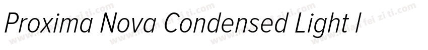 Proxima Nova Condensed Light ltalic字体转换